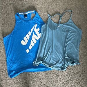 Nike Athletic Blue and Teal Tops